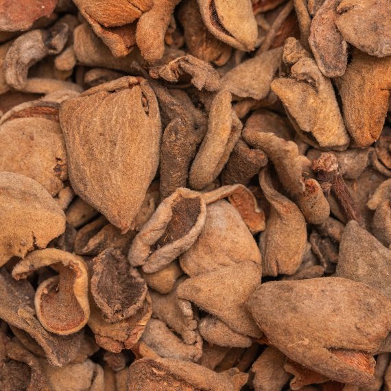 Capota de almendra para uso como biomasa agrícola a granel