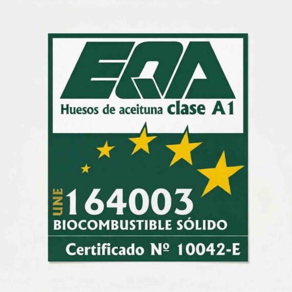 certificado de hueso de aceituna calidad A1