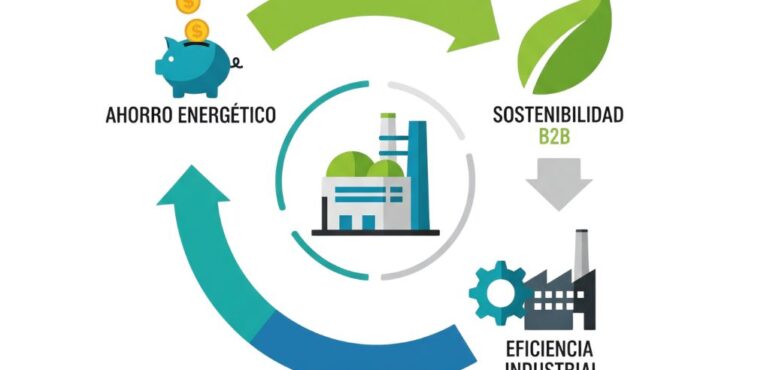 infografia del ciclo de ahorro con biomasa