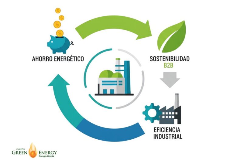 infografia del ciclo de ahorro con biomasa